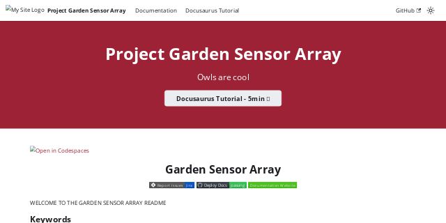 Garden Sensor Array
