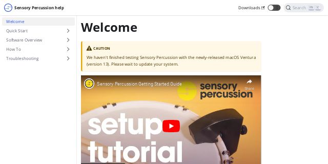 Sensory Percussion help