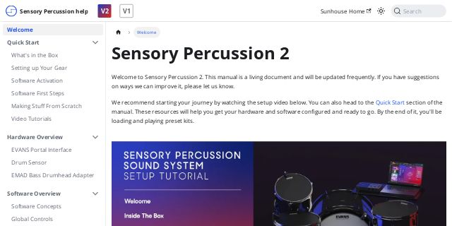 Sensory Percussion help