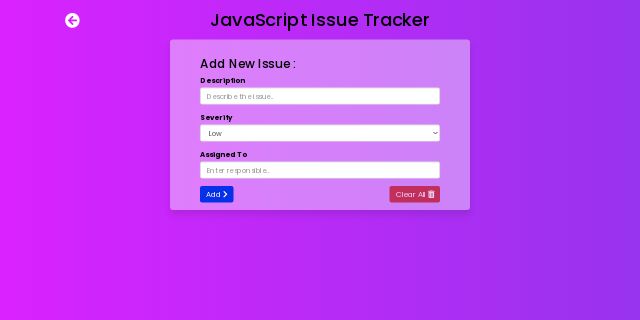 JS-Issue-Tracker