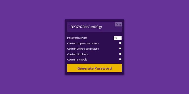 Password-Generator