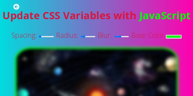 CSS Variables With JS