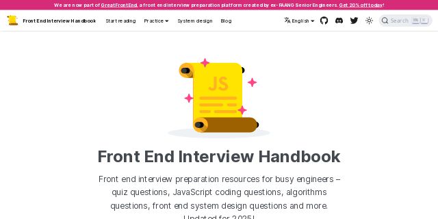 Front End Interview Handbook