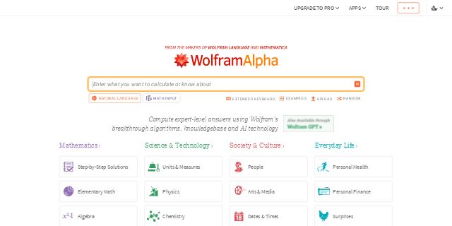 WolframAlpha